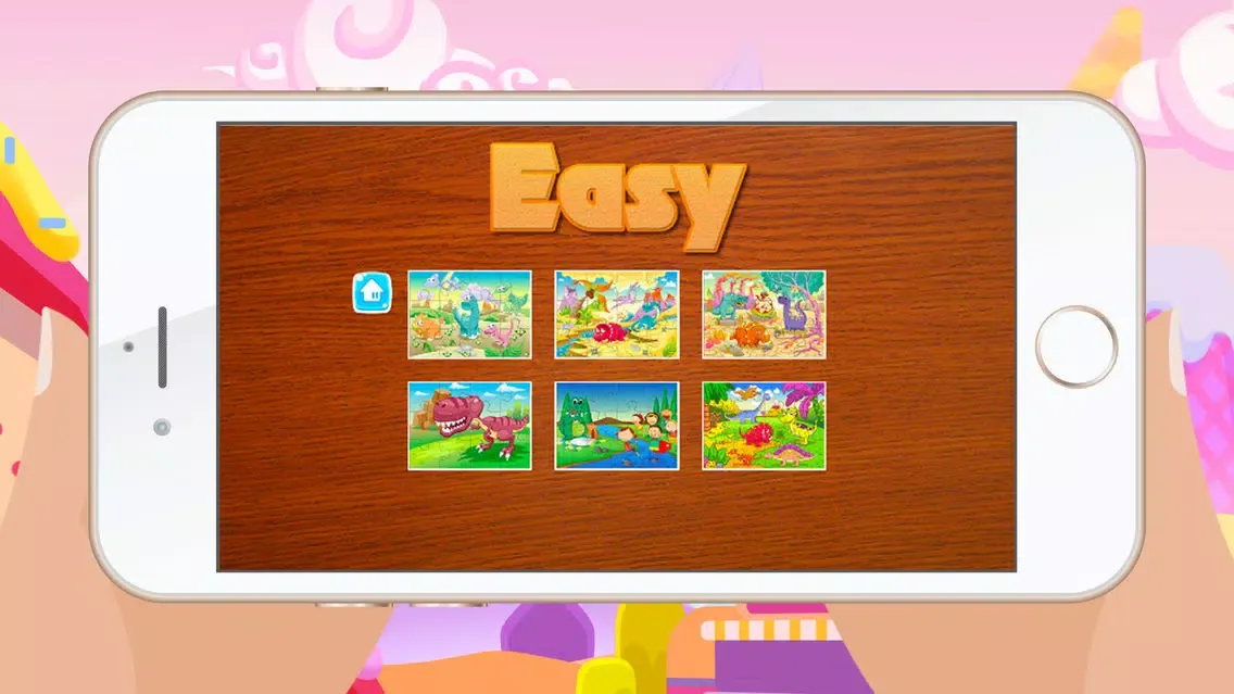 Dinosaur Games for kids - Cute Dino Train Jigsaw Puzzles for Preschool and Toddlers स्क्रीनशॉट