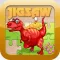 Dinosaur Games for kids Free ! - Cute Dino Train Jigsaw Puzzles for Preschool and Toddlers