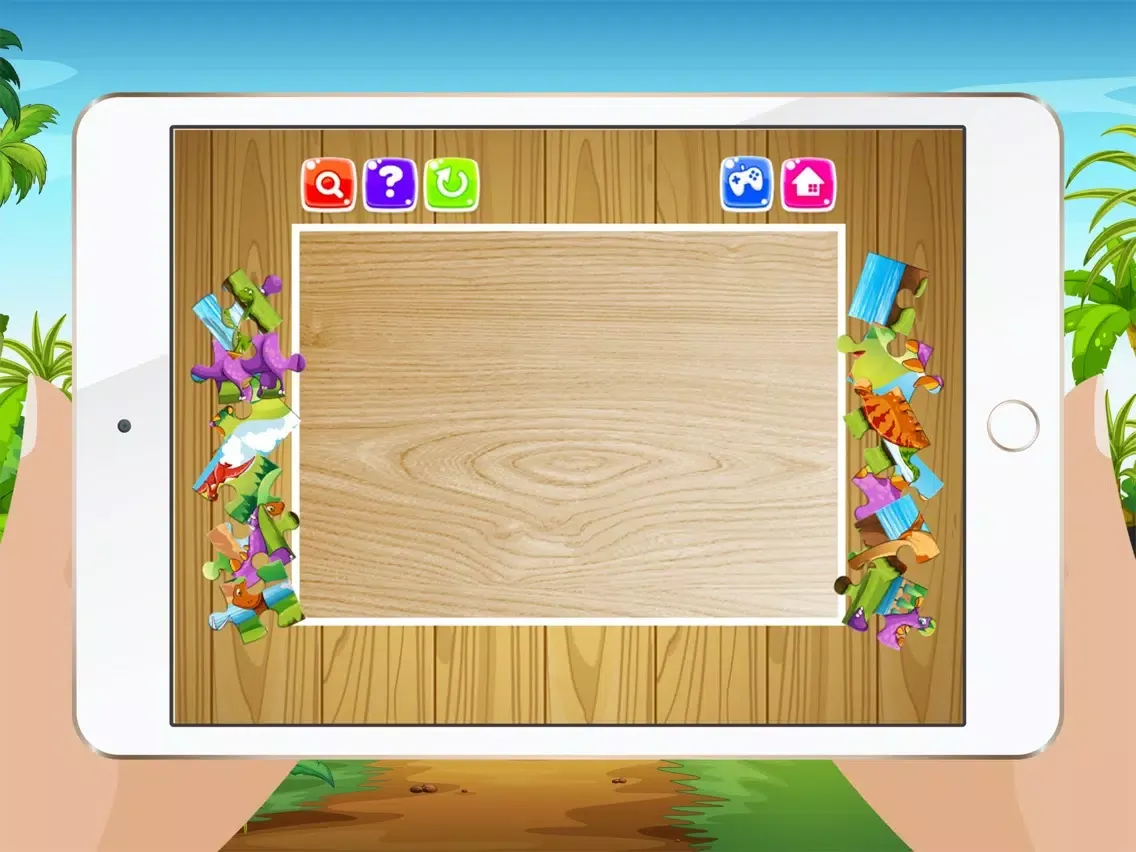 Tangkapan skrin Dinosaur Games for kids Free - Jigsaw Puzzles for Preschool and Toddlers iPad 