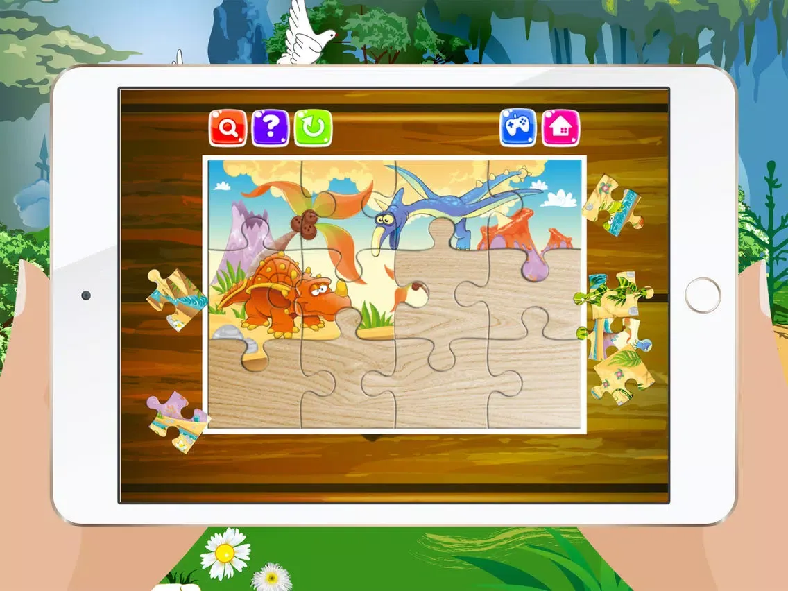 Dinosaur Jigsaw Puzzles – Learning Games Free for Kids Toddler and Preschool iPad  Ekran Görüntüleri