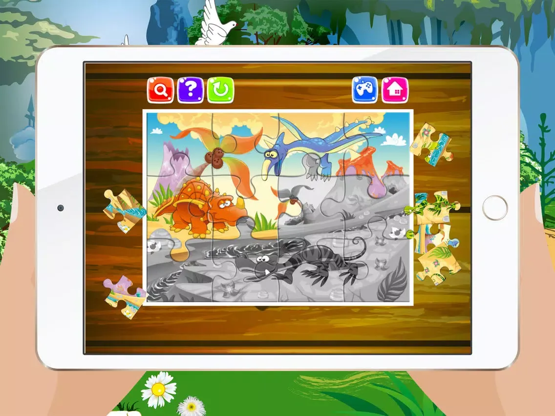 Dinosaur Jigsaw Puzzles – Learning Games Free for Kids Toddler and Preschool iPad  Ekran Görüntüleri
