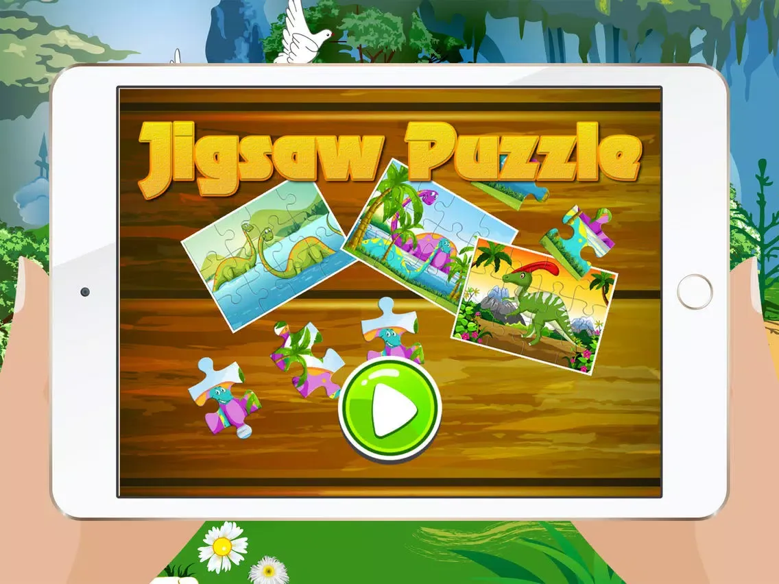 Dinosaur Jigsaw Puzzles – Learning Games Free for Kids Toddler and Preschool iPad  Ekran Görüntüleri