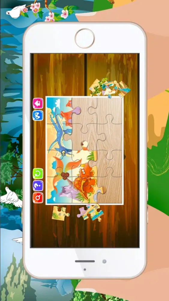 Dinosaur Jigsaw Puzzles – Learning Games Free for Kids Toddler and Preschool Ekran Görüntüleri