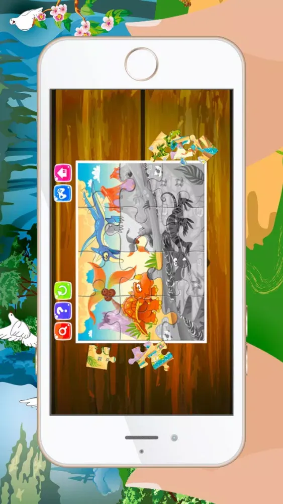 Dinosaur Jigsaw Puzzles – Learning Games Free for Kids Toddler and Preschool Ekran Görüntüleri