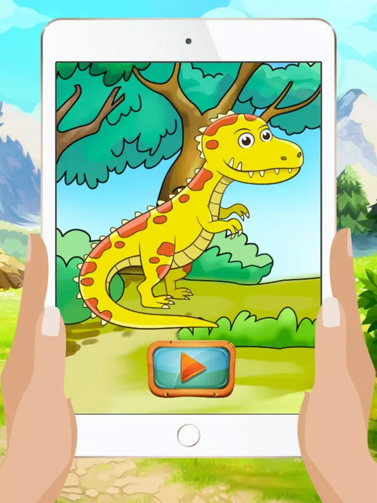 Dinosaur Coloring Book - Educational Coloring Games Free ! For kids and Toddlers iPad 應用截圖