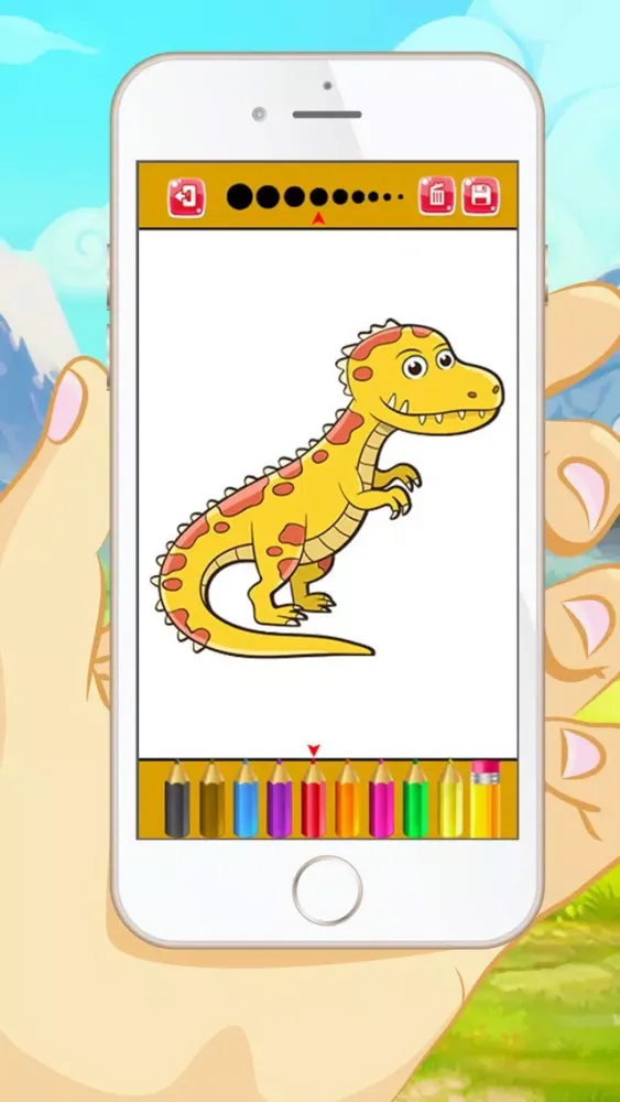 Dinosaur Coloring Book - Educational Coloring Games Free ! For kids and Toddlers應用截圖