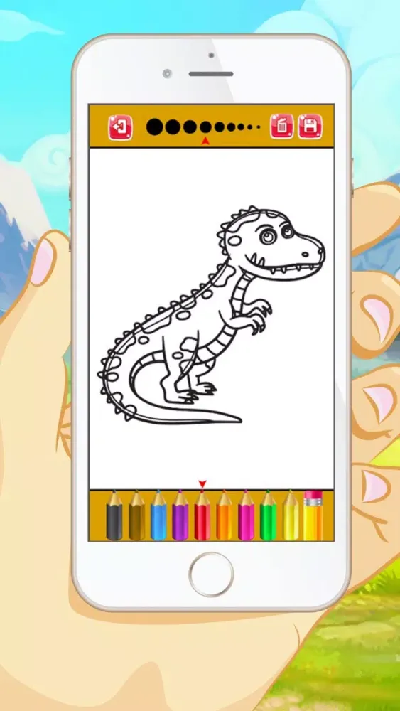 Dinosaur Coloring Book - Educational Coloring Games Free ! For kids and Toddlers應用截圖