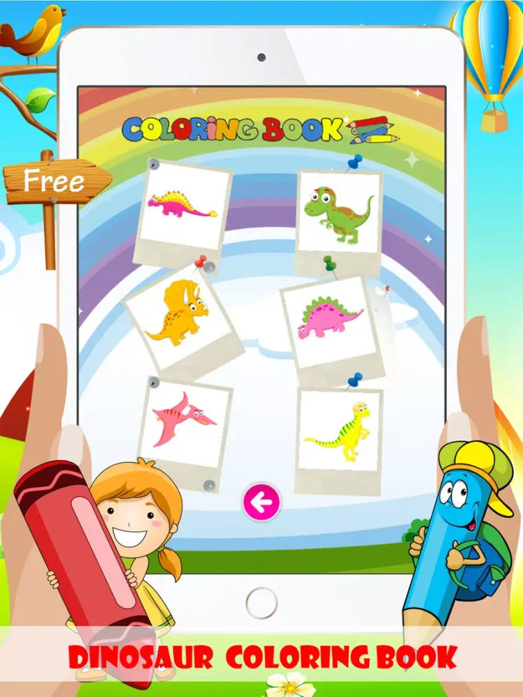 Dinosaur Coloring Book - Free For Toddler And Kids iPad Screenshots