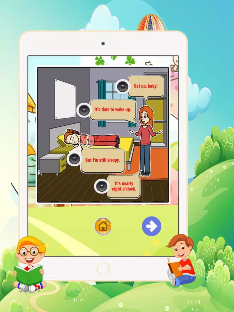 English Conversation Lesson 2 - Listening and Speaking English for kids grade 1st 2nd 3rd 4th iPad Screenshots
