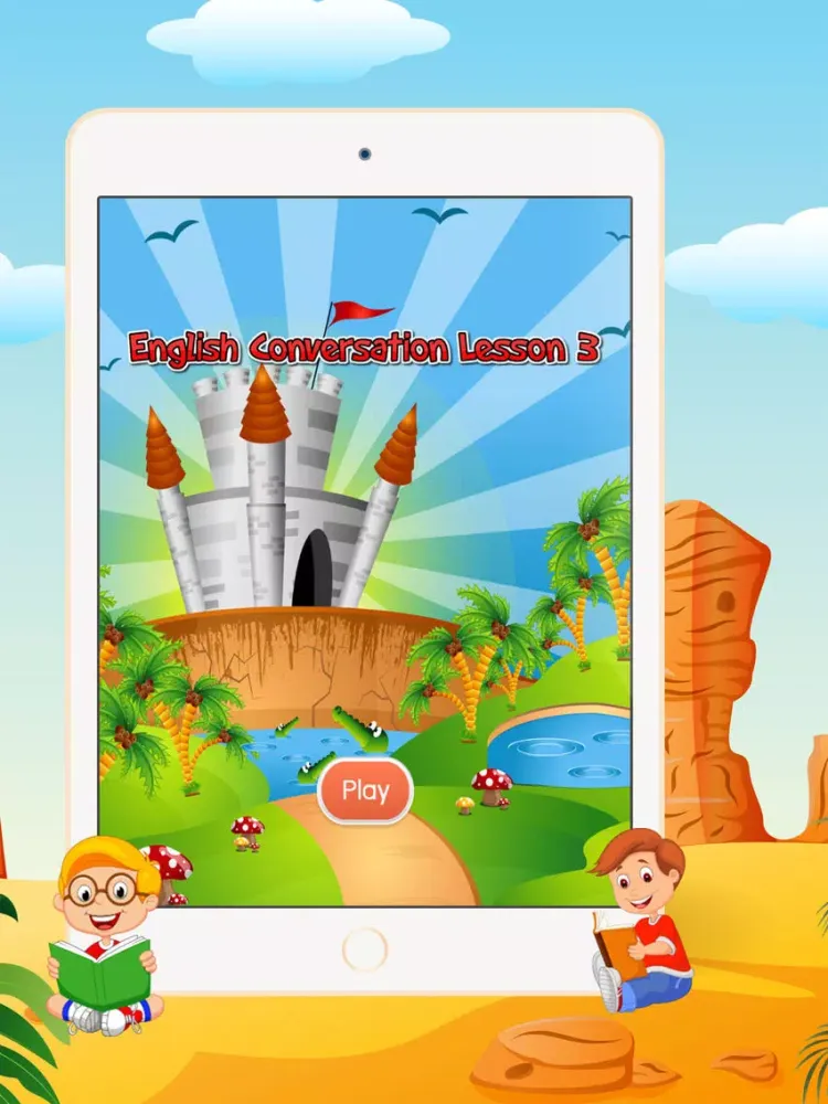 English Conversation Lesson 3 - Listening and Speaking English for kids grade 1st 2nd 3rd 4th iPad  Screenshots