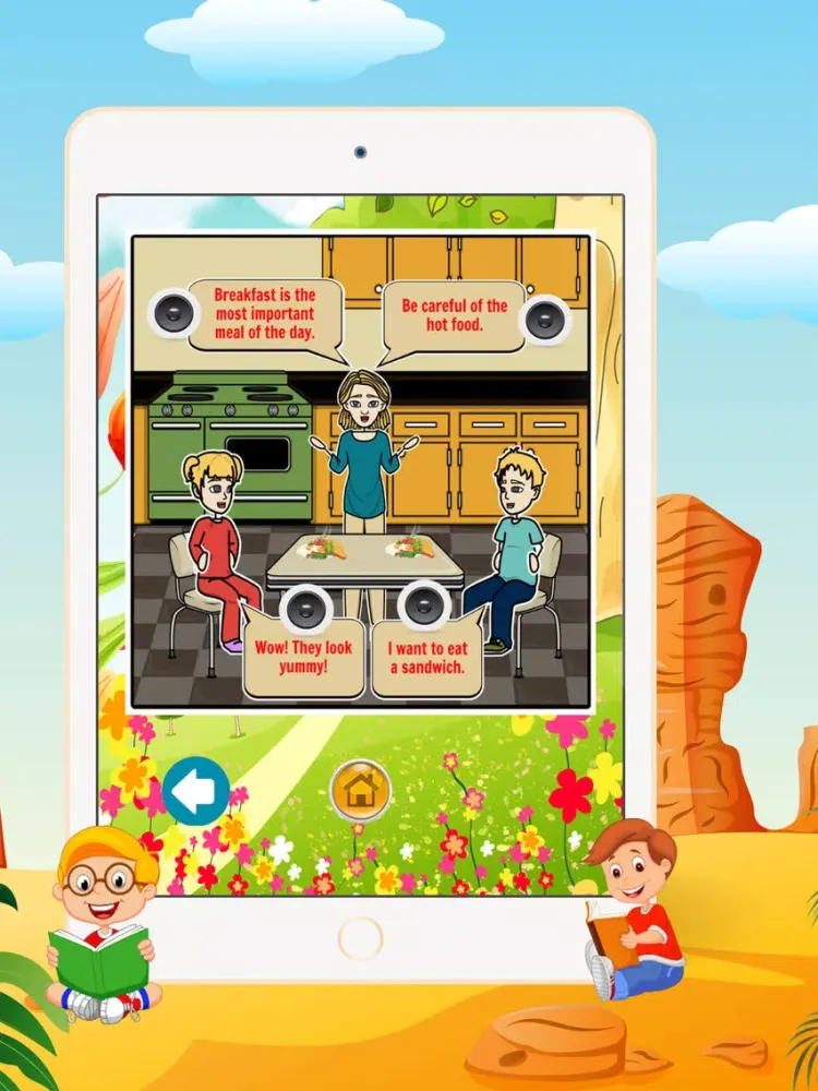 English Conversation Lesson 3 - Listening and Speaking English for kids grade 1st 2nd 3rd 4th iPad  Screenshots