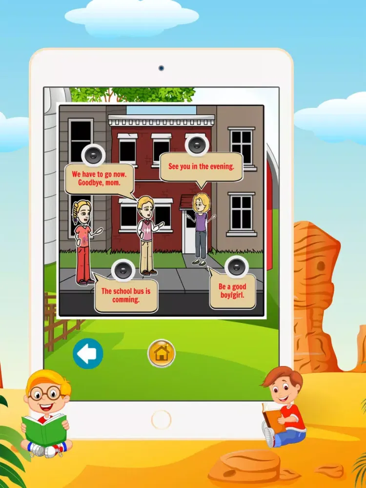 English Conversation Lesson 3 - Listening and Speaking English for kids grade 1st 2nd 3rd 4th iPad  Screenshots