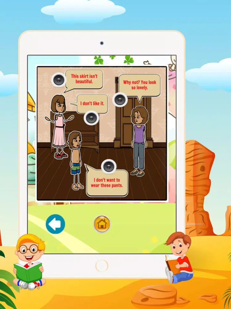 English Conversation Lesson 3 - Listening and Speaking English for kids grade 1st 2nd 3rd 4th iPad  Screenshots
