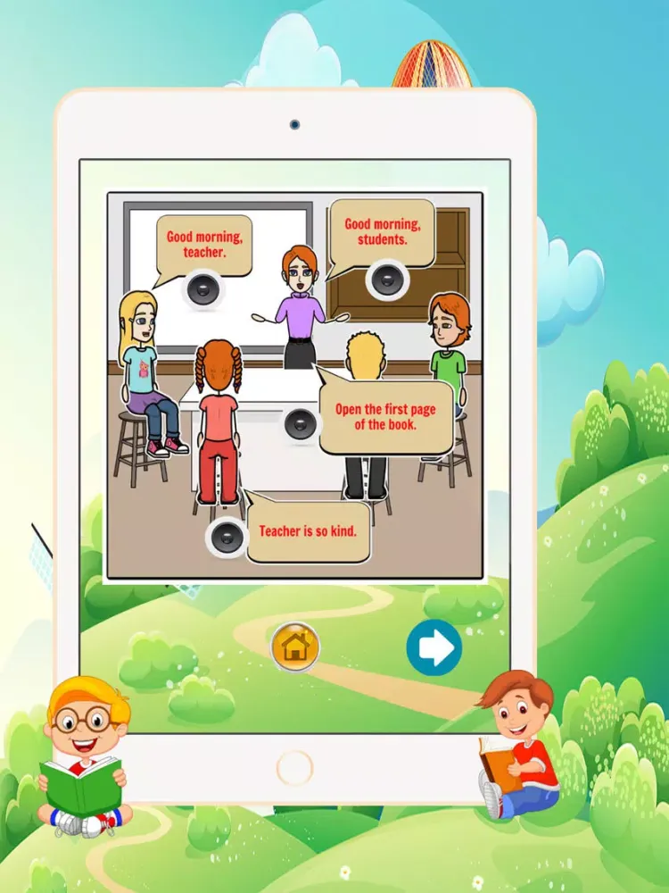 English Conversation Lesson 4 - Listening and Speaking English for kids grade 1st 2nd 3rd 4th iPad Screenshots