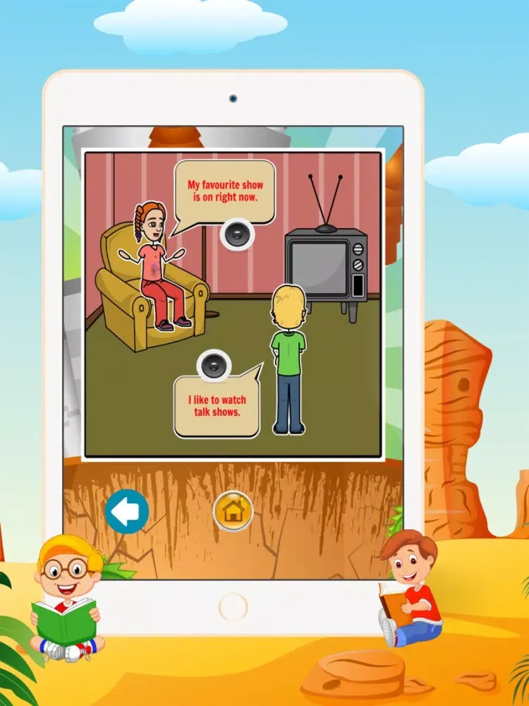English Conversation Lesson 5 - Listening and Speaking English for kids iPad Screenshots