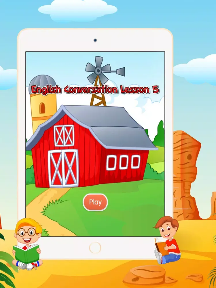 English Conversation Lesson 5 - Listening and Speaking English for kids iPad Screenshots