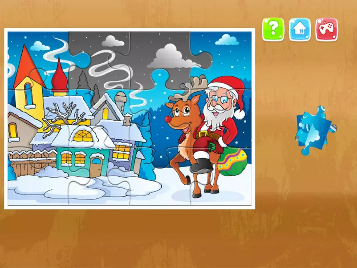 ภาพหน้าจอของ Jigsaw Puzzles Santa Claus - Games for Toddlers and kids iPad 