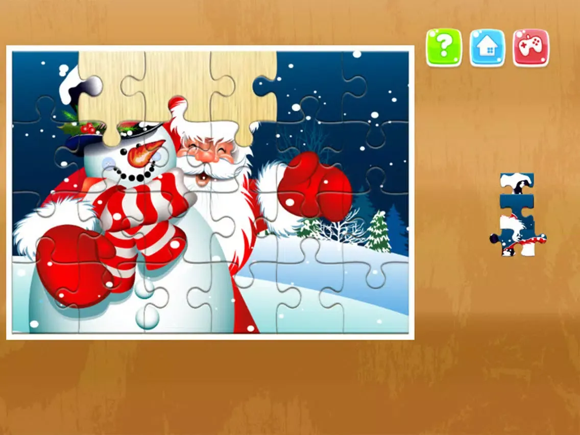 ภาพหน้าจอของ Jigsaw Puzzles Santa Claus - Games for Toddlers and kids iPad 