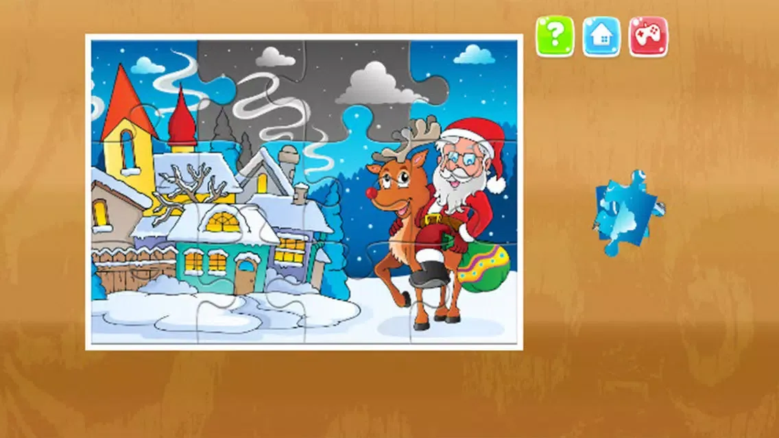 ภาพหน้าจอของ Jigsaw Puzzles Santa Claus - Games for Toddlers and kids