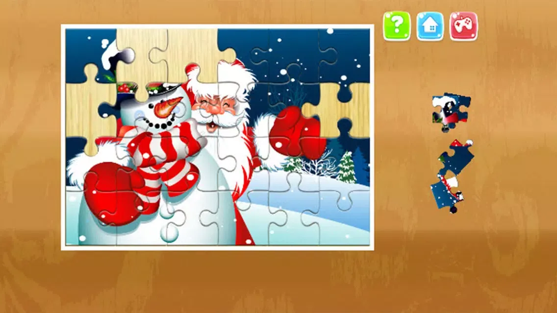 ภาพหน้าจอของ Jigsaw Puzzles Santa Claus - Games for Toddlers and kids