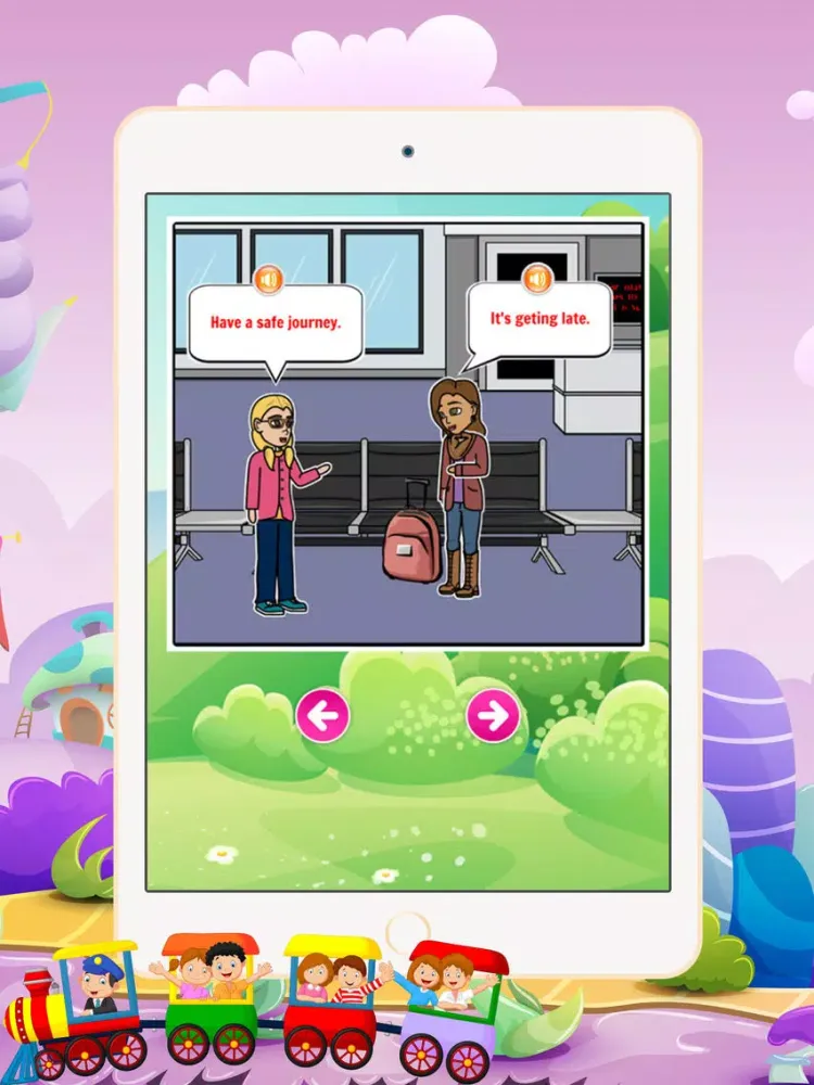 Learn Conversation English : Listening and Speaking English For Kids and Beginners iPad  Screenshots