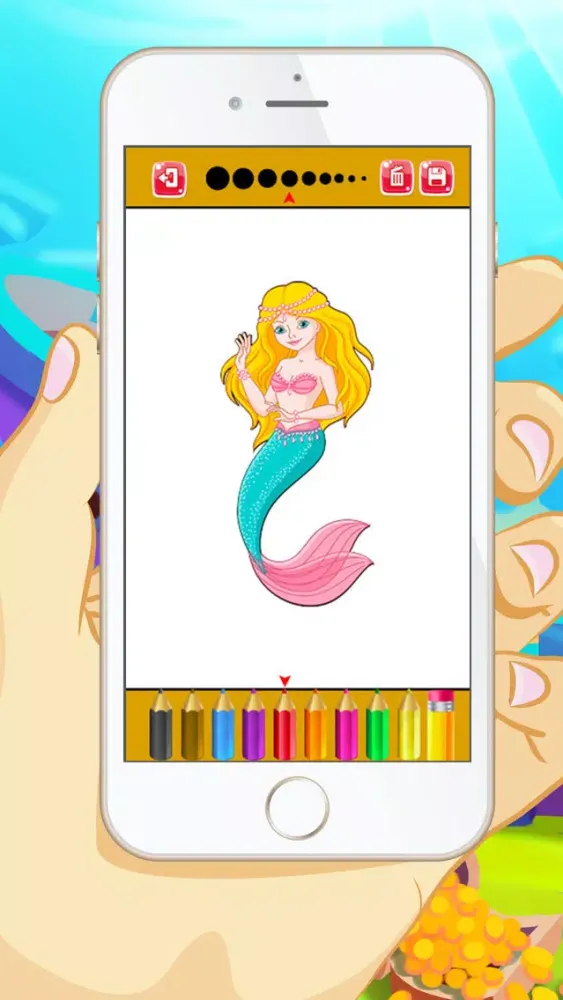 Mermaid Coloring Book - Educational Coloring Games Free ! For kids and Toddlers Screenshots