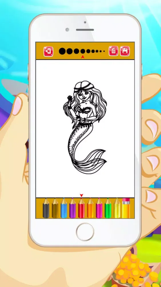 Mermaid Coloring Book - Educational Coloring Games Free ! For kids and Toddlers Screenshots