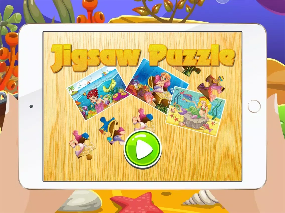 Capturas de pantalla de Mermaid Jigsaw Puzzles for Kids and Toddler - Kindergarten and Preschool Learning Games Free iPad 