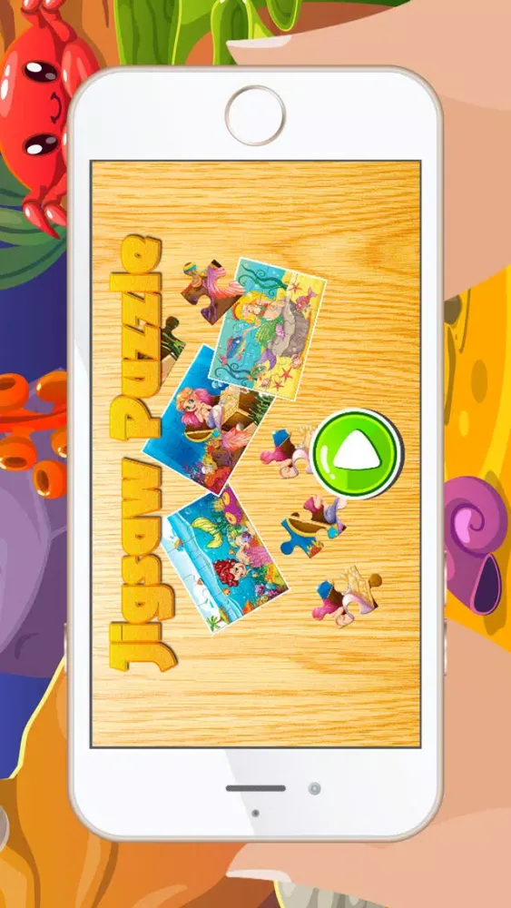 Capturas de pantalla de Mermaid Jigsaw Puzzles for Kids and Toddler - Kindergarten and Preschool Learning Games Free