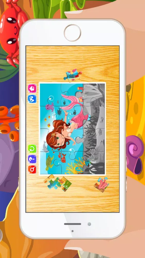 Capturas de pantalla de Mermaid Jigsaw Puzzles for Kids and Toddler - Kindergarten and Preschool Learning Games Free