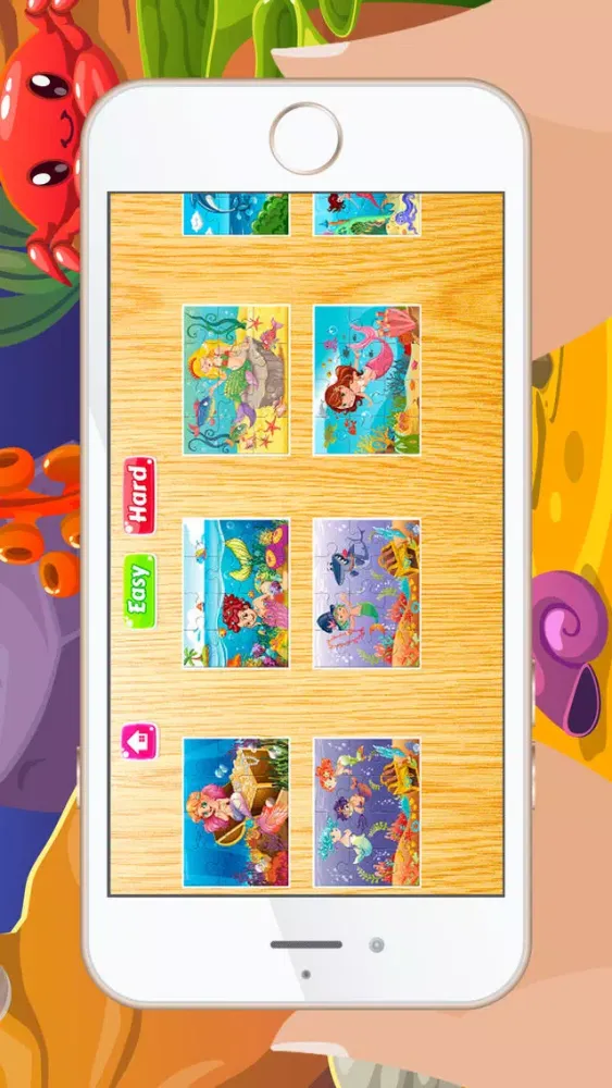 Capturas de pantalla de Mermaid Jigsaw Puzzles for Kids and Toddler - Kindergarten and Preschool Learning Games Free