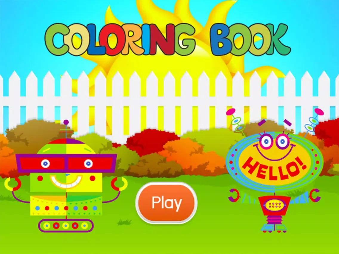 Robot Coloring Book - Drawing and Painting Colorful for kids games free iPad  スクリーンショット