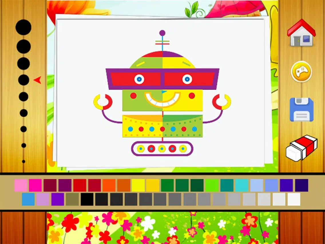 Robot Coloring Book - Drawing and Painting Colorful for kids games free iPad  スクリーンショット
