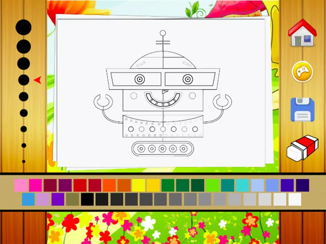 Robot Coloring Book - Drawing and Painting Colorful for kids games free iPad  スクリーンショット