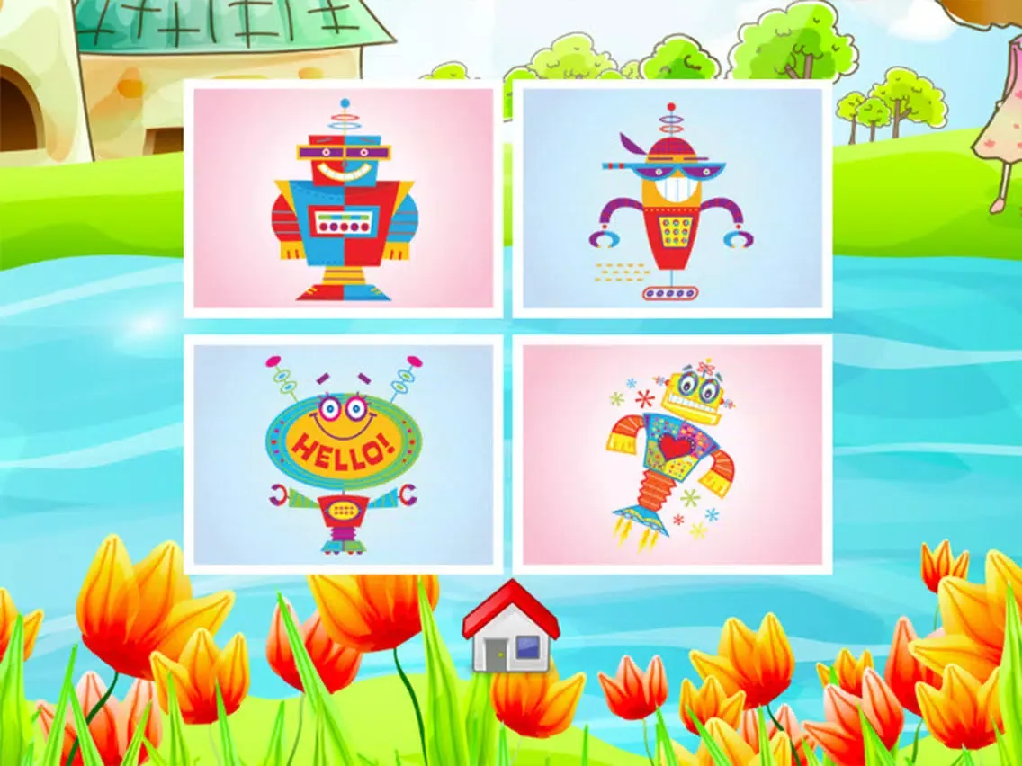 Robot Coloring Book - Drawing and Painting Colorful for kids games free iPad  スクリーンショット