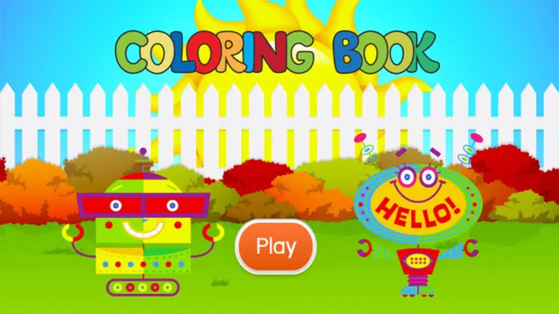 Robot Coloring Book - Drawing and Painting Colorful for kids games free スクリーンショット