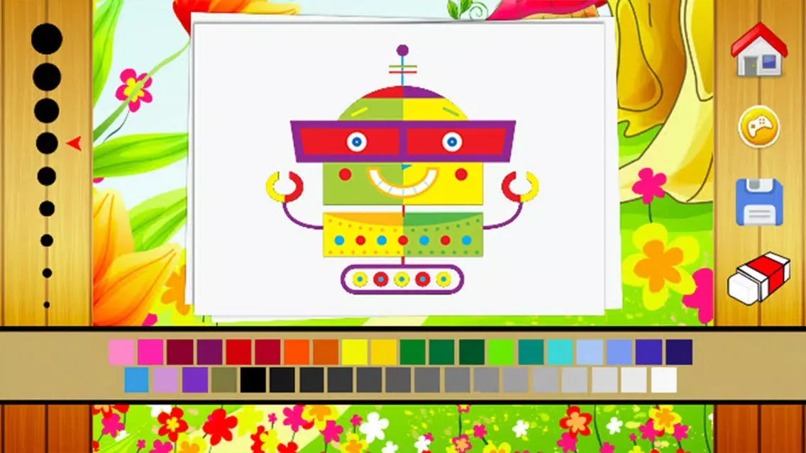 Robot Coloring Book - Drawing and Painting Colorful for kids games free スクリーンショット