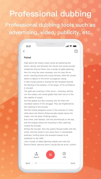 Screenshot di Text to speech assistant - AI