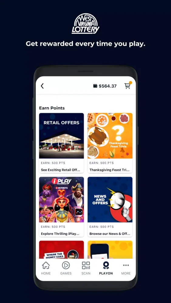 WV Lottery স্ক্রিনশট