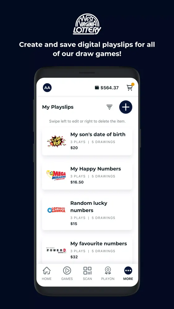 WV Lottery স্ক্রিনশট