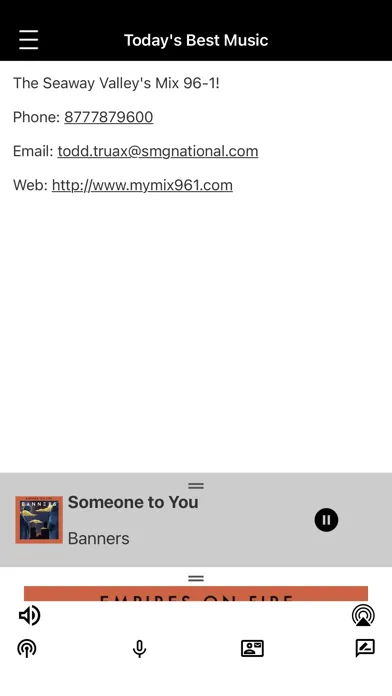 Captures d'écran de My Mix 96.1