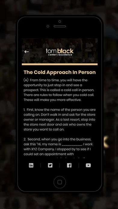 ภาพหน้าจอของ Tom Black Sales Training