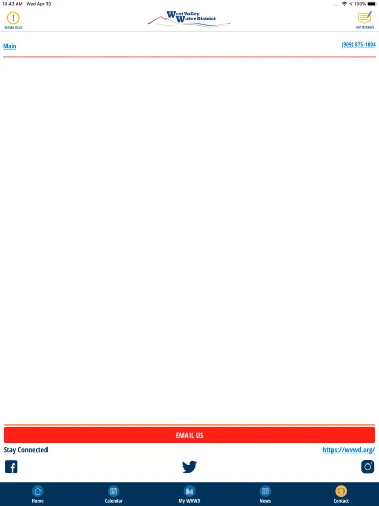 Capturas de pantalla de MyWVWD iPad 