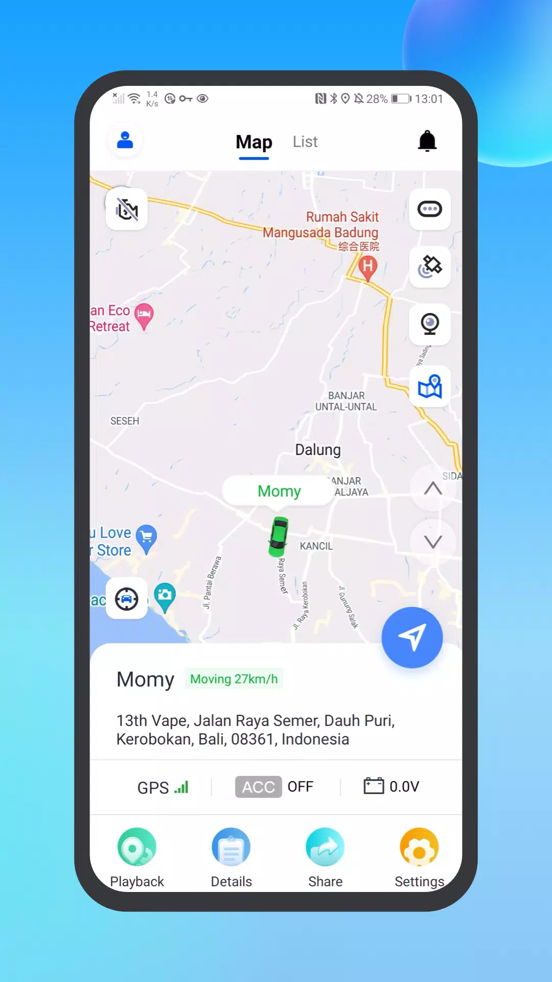 Trackpro GPS Screenshots