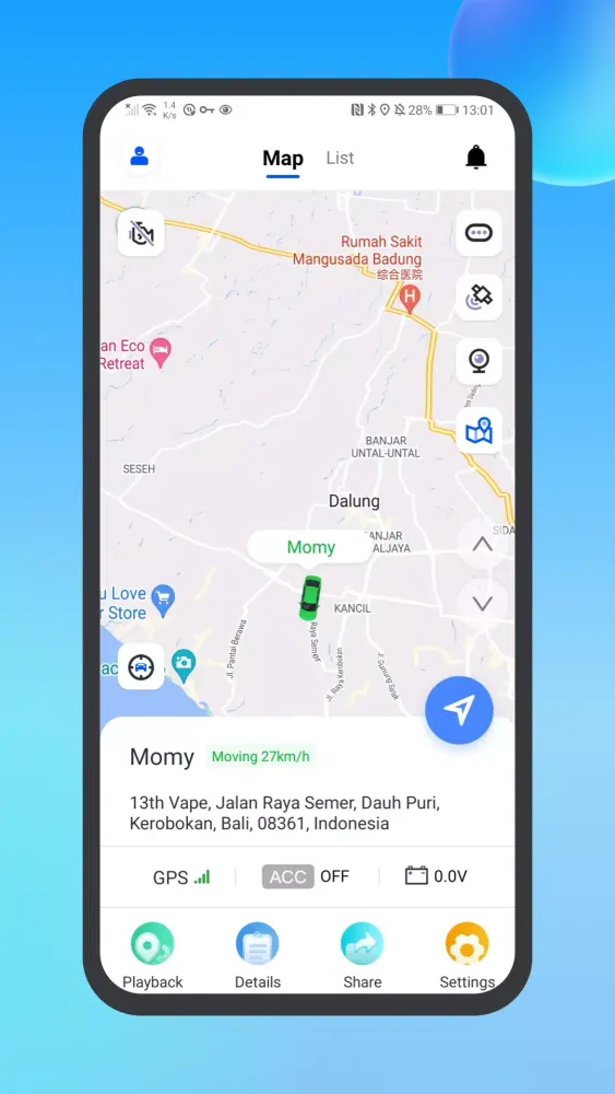 ภาพหน้าจอของ Trackpro GPS
