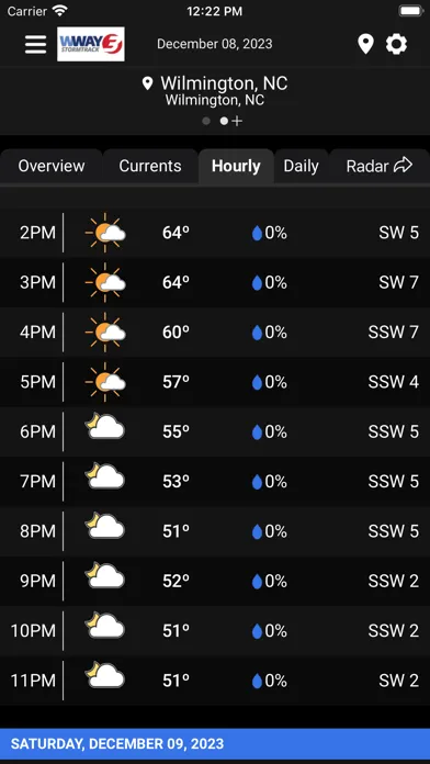 WWAY TV3 StormTrack 3 Weather 스크린샷