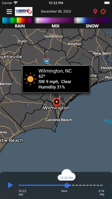 WWAY TV3 StormTrack 3 Weather 스크린샷