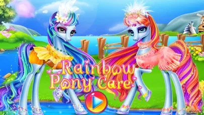 Rainbow Pony Care-Girl Game سکرین شاٹس