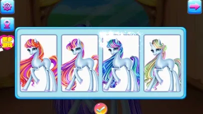 Rainbow Pony Care-Girl Game سکرین شاٹس