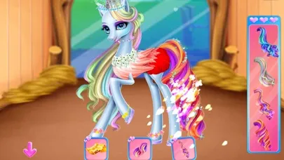 Rainbow Pony Care-Girl Game سکرین شاٹس